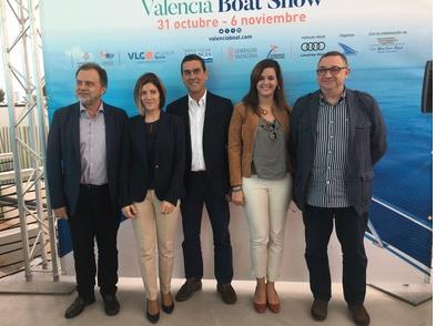 Maite Girau i Sandra Gómez en la presentació de la València Boat Show