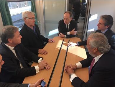 Joan Ribó, alcalde de València, amb el ministre de Foment, Íñigo de la Serna