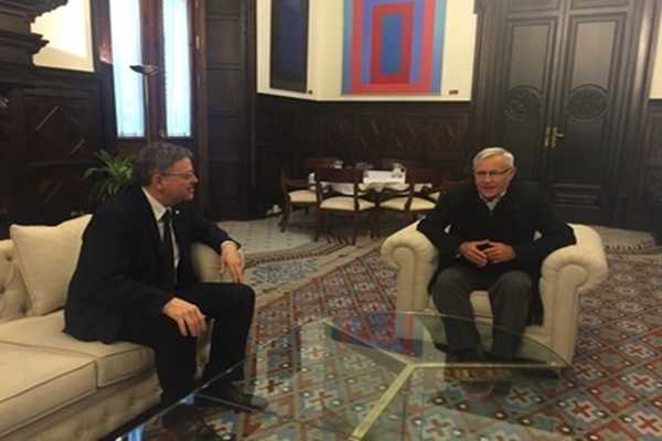 Joan Ribó i Ximo Puig, durant la reunió.