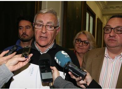 Joan Ribó en la presentació de la planificació estratègica per a la Marina de València