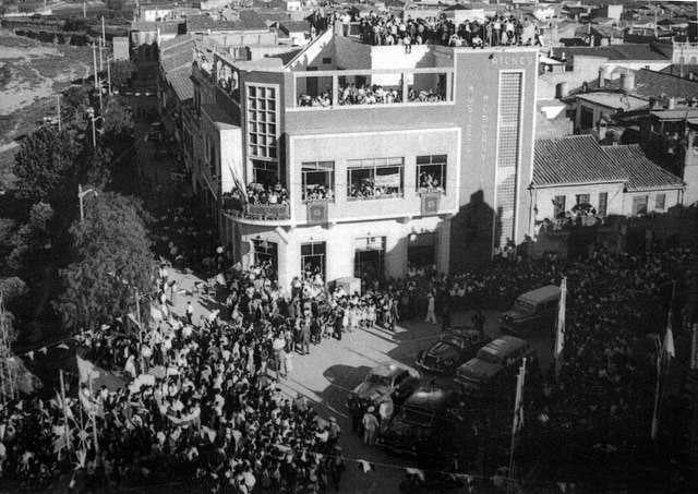 Imatge de la visita d'una néta de Franco a Paiporta, a meitat de la dècada dels 60