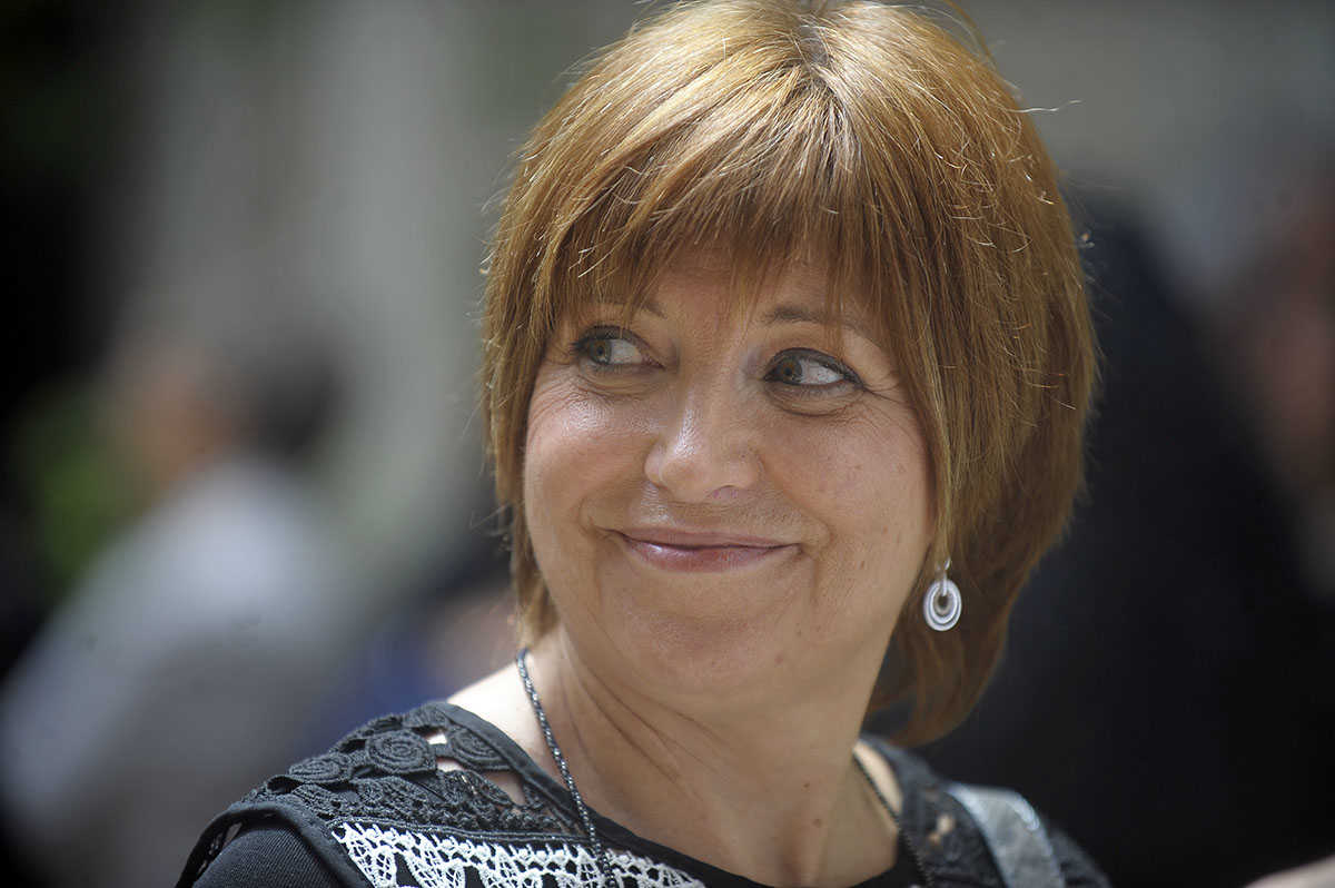 Empar Marco, durant els actes institucionals del 25 d'abril.