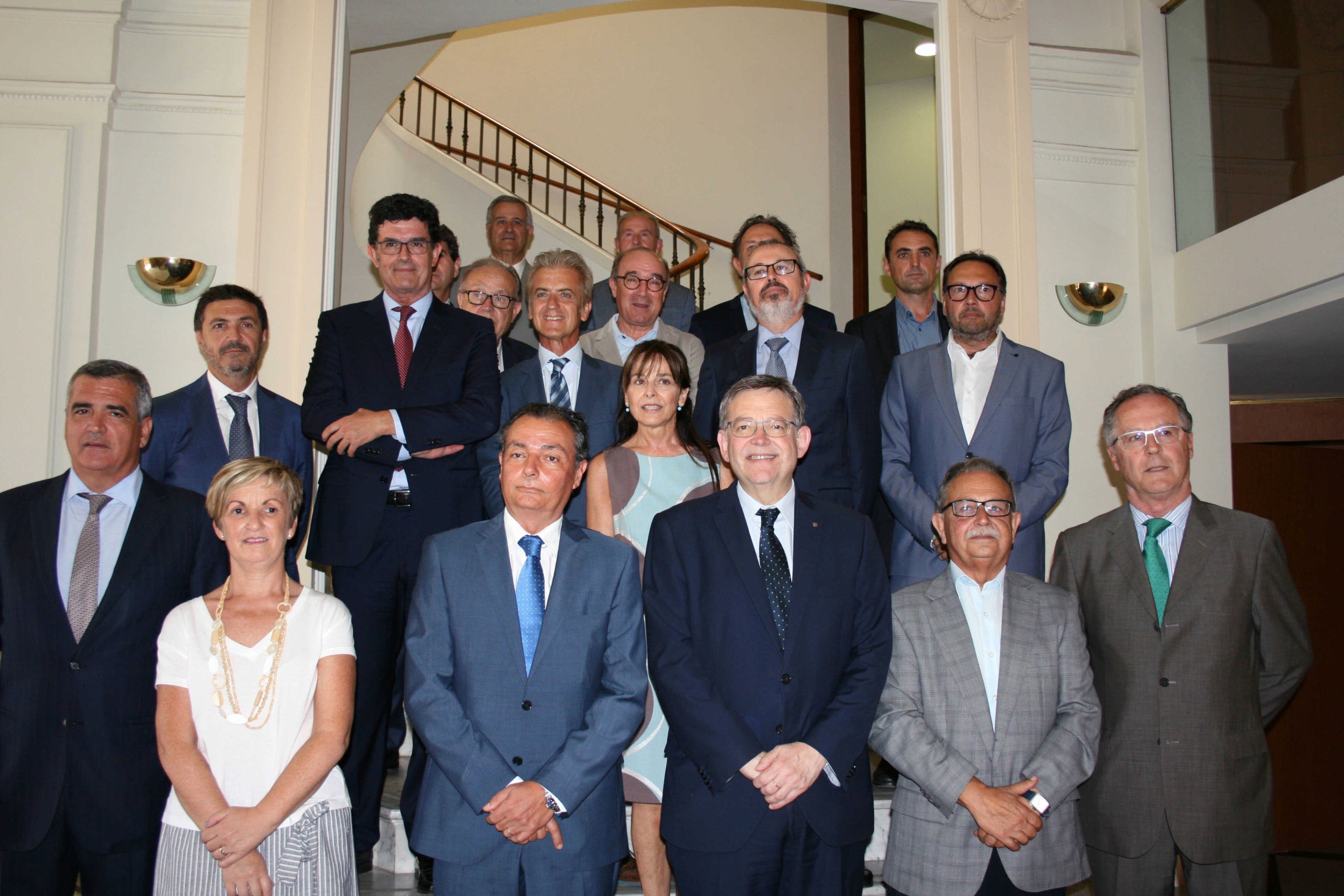 Representants de la CEV amb el president de la Generalitat, Ximo Puig