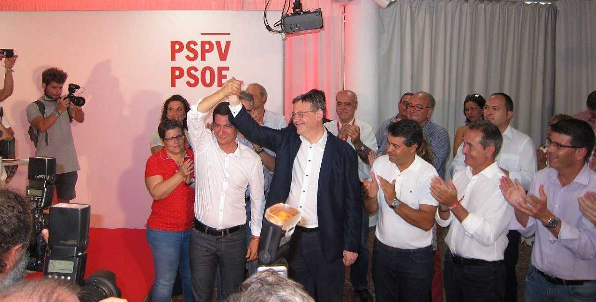 Ximo Puig, aquest diumenge a Blanqueries, després de la seua reelecció com a secretari general del PSPV.