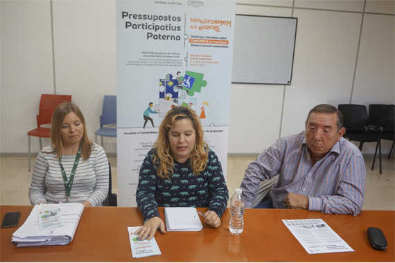 Des de l'ajuntament de Paterna s'ha volgut elaborar conjuntament tot el procés dels Pressupostos Participatius amb els diferents grups polítics i representants veïnals