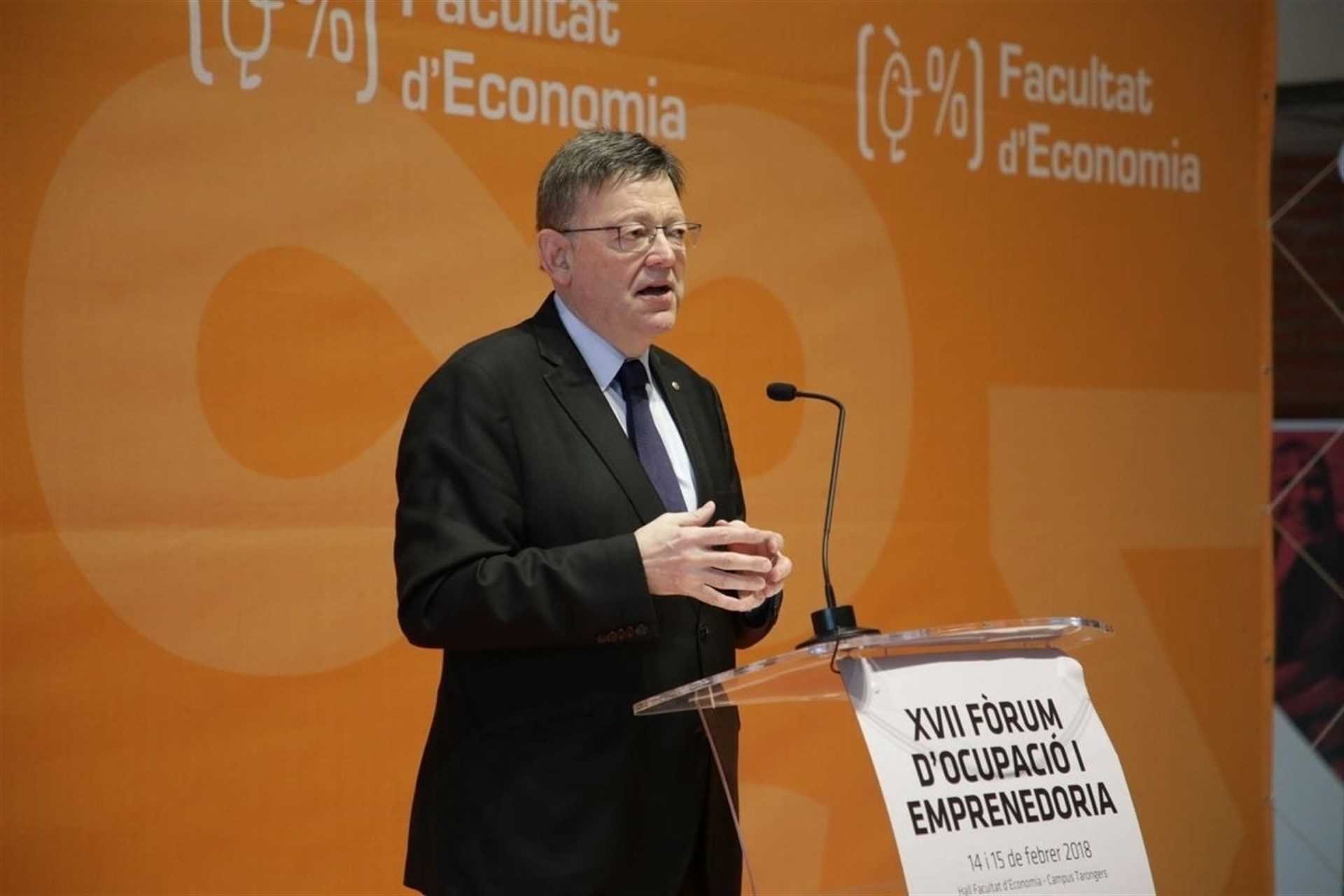 Ximo Puig ha assistit a la inauguració del XVII Fòrim d'Ocupació i Empreneduria.
