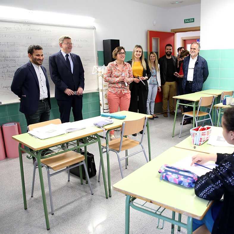 El president de la Generalitat Valenciana, Ximo Puig, i el conseller d'Educació, Vicent Marzà.