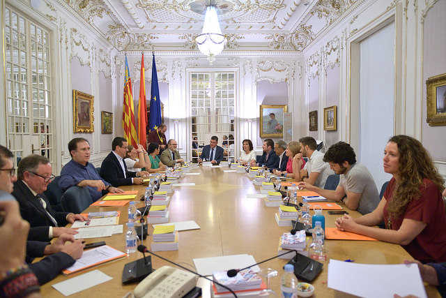 Imatge de la Junta dels Síndics que ha tingut lloc aquest dimarts a les Corts.