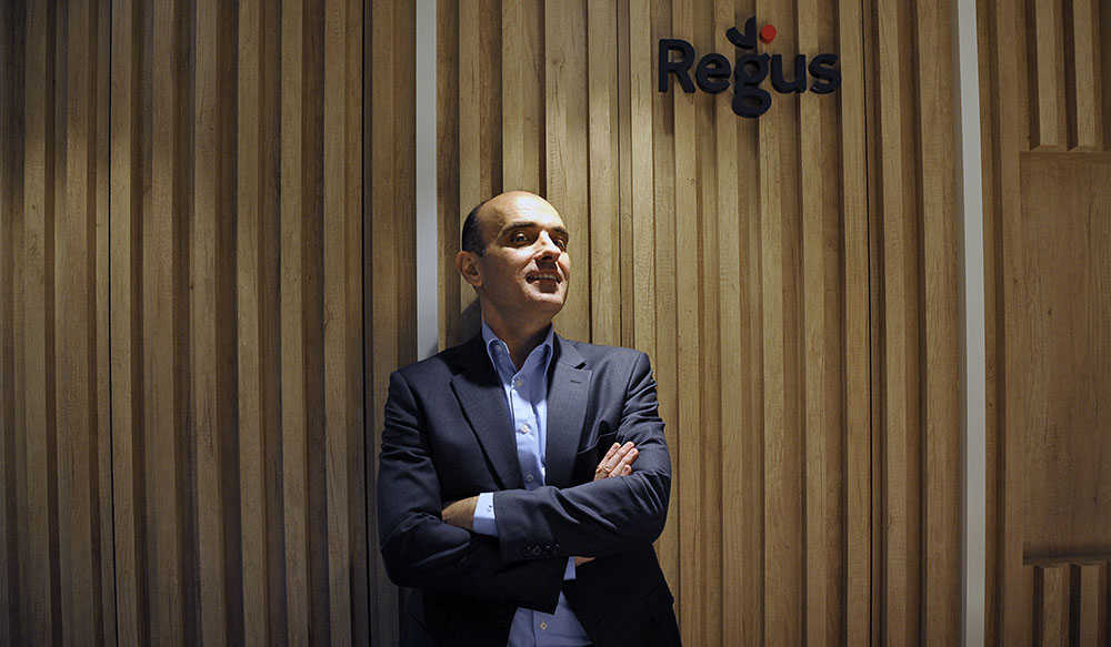Philippe Jiménez va estar a València amb motiu de la inauguració del nou centre Regus a València.