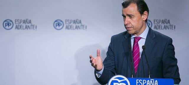 El vicesecretari d'Organització del PP, Fernando Martínez Maillo, en una imatge en roda de premsa.