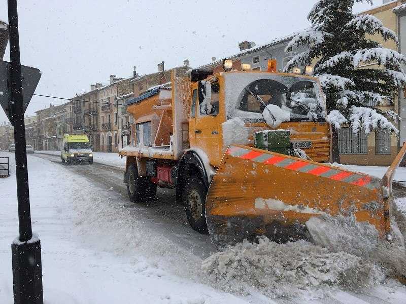 A Vilafranca continua havent-hi una capa de 20 centímetres de neu.