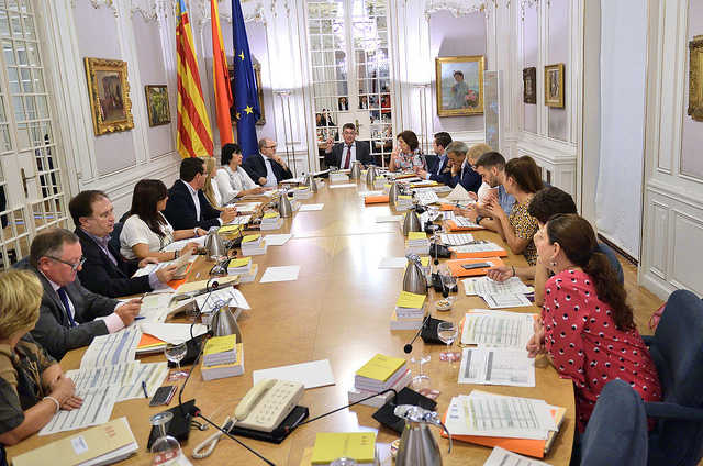 Imatge de la Junta de Síndics d'aquest dimecres a les Corts.