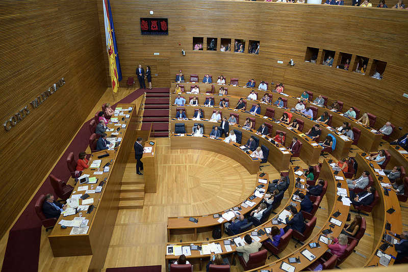 Imatge d'arxiu de l'hemicicle de les Corts.