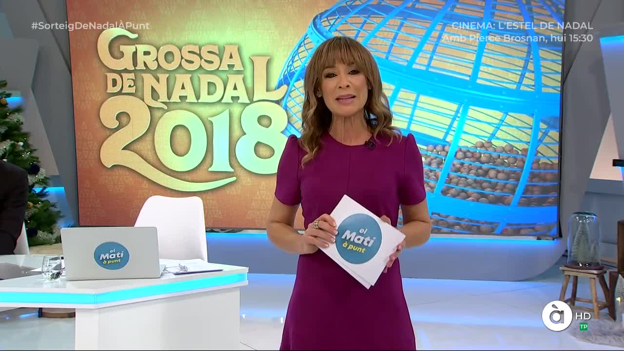 El programa El matí À Punt especial de la rifa de Nadal va tindre una mitjana de 22.000 espectadors.