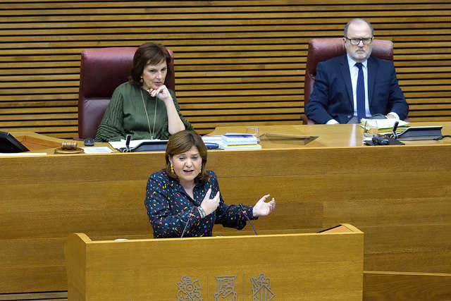 La síndica del PPCV, Isabel Bonig, en una imatge d'arxiu a les Corts.