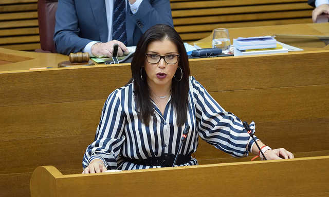 En una imatge d'arxiu, la síndica de Ciutadans, Mari Carmen Sánchez.