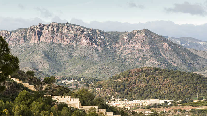 Serra Calderona vista des de Sagunt (Camp de Morvedre)