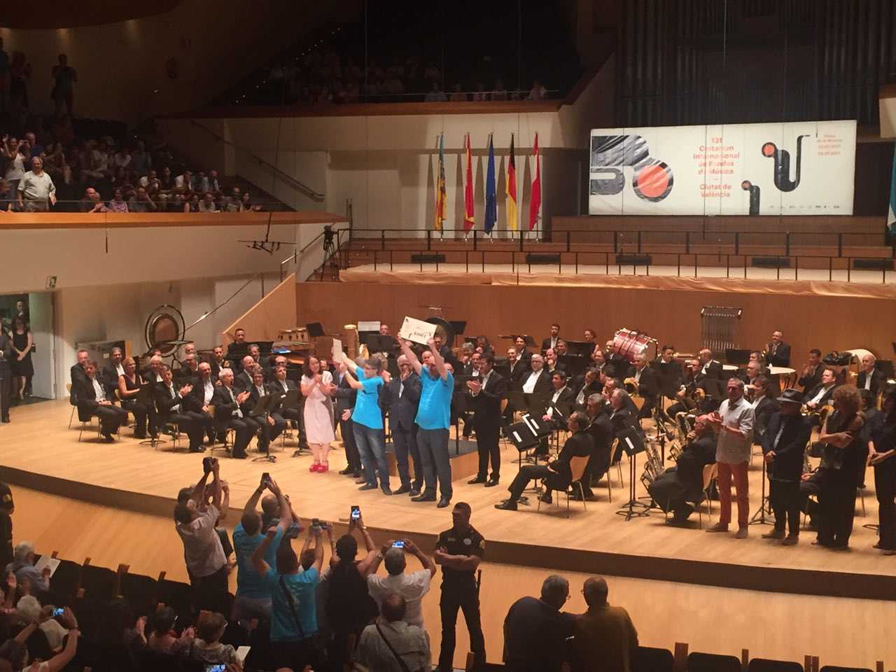 Les tres formacions participants han interpretat com a obra obligada Scylla, del compositor valencià Francisco Zacarés