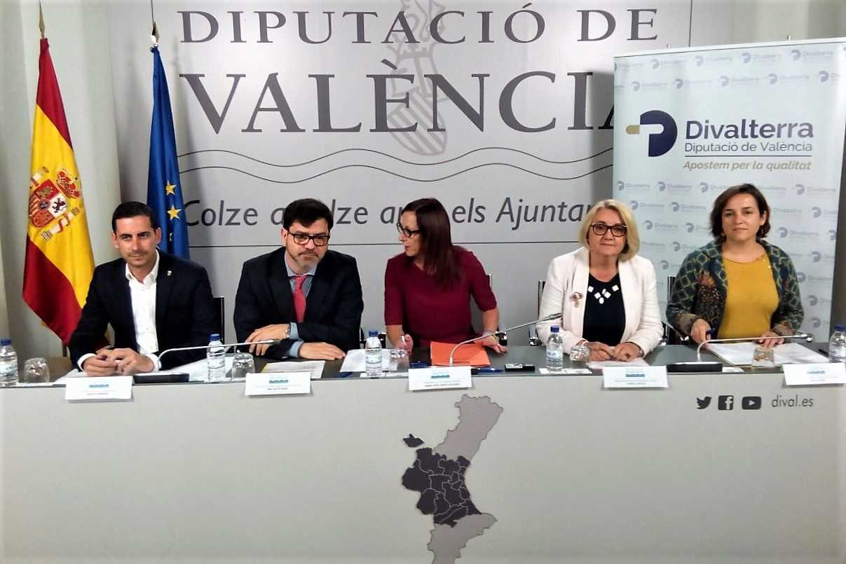 Fernández, Altur, AMigó, Castillo i Lozano han presentat el programa a la Diputació de València