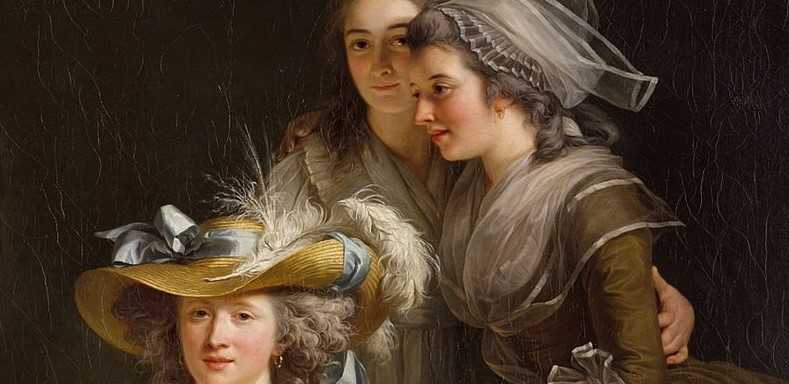 Adélaïde Labille-Guiard, 'Autoretrat amb dues alumnes' (detall), 1785