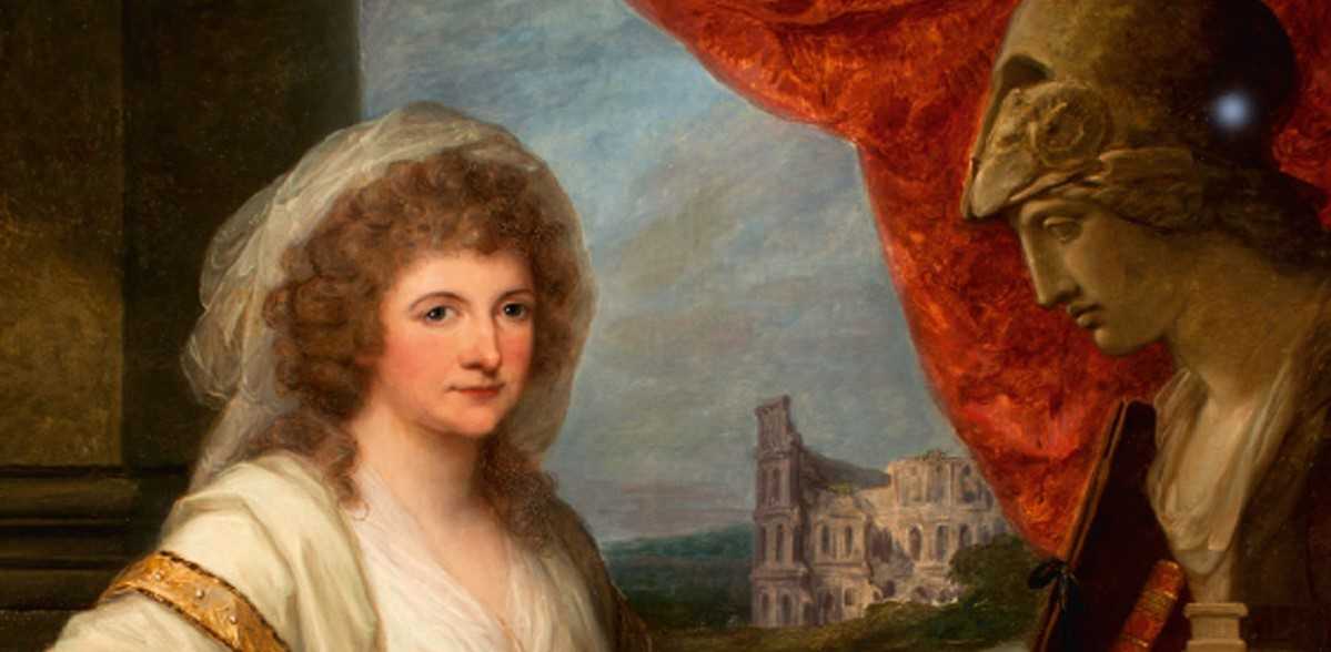 Angelica Kauffmann, 'Anna Amalia de Brunsvic-Wolfenbüttel' (detall), 1789