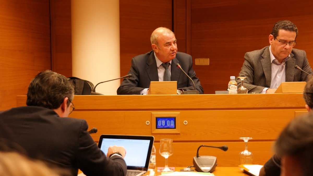 El director general de la SPTCV ha comparegut en les Corts per a explicar la situació de l'empresa pública que va promoure Terra Mítica i altres grans infraestructures durant els governs de Zaplana i Camps.