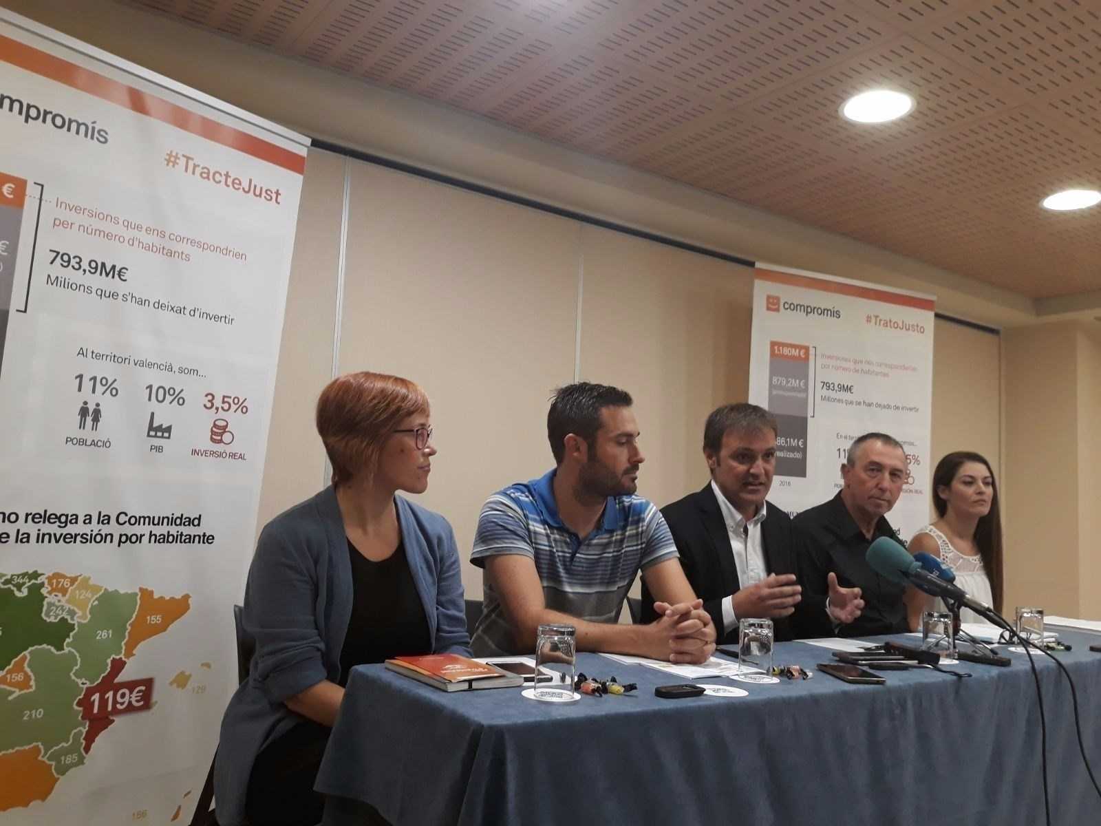 Baldoví ha ha presentat junt a altres càrrecs del partit la campaña #TracteJust.