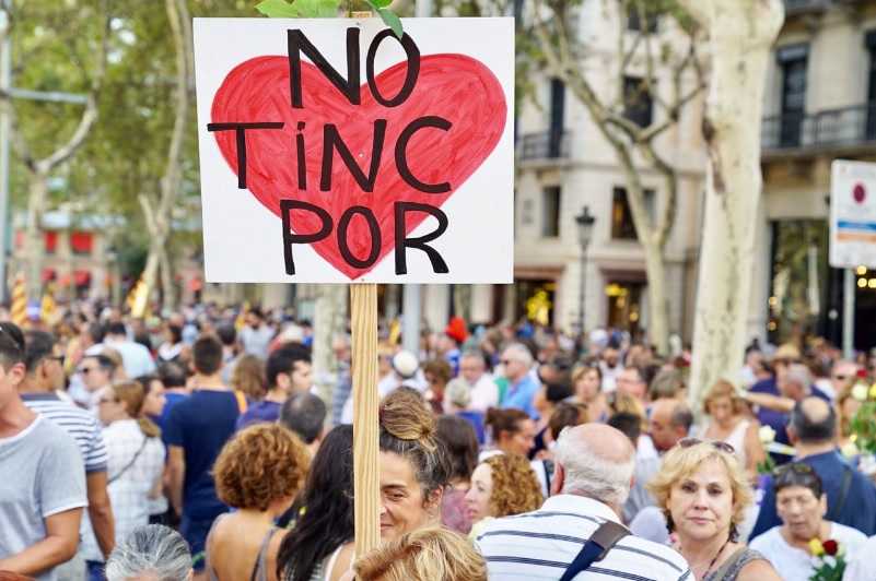La manifestació ha recorregut el Passeig de Gràcia fins a la plaça Catalunya