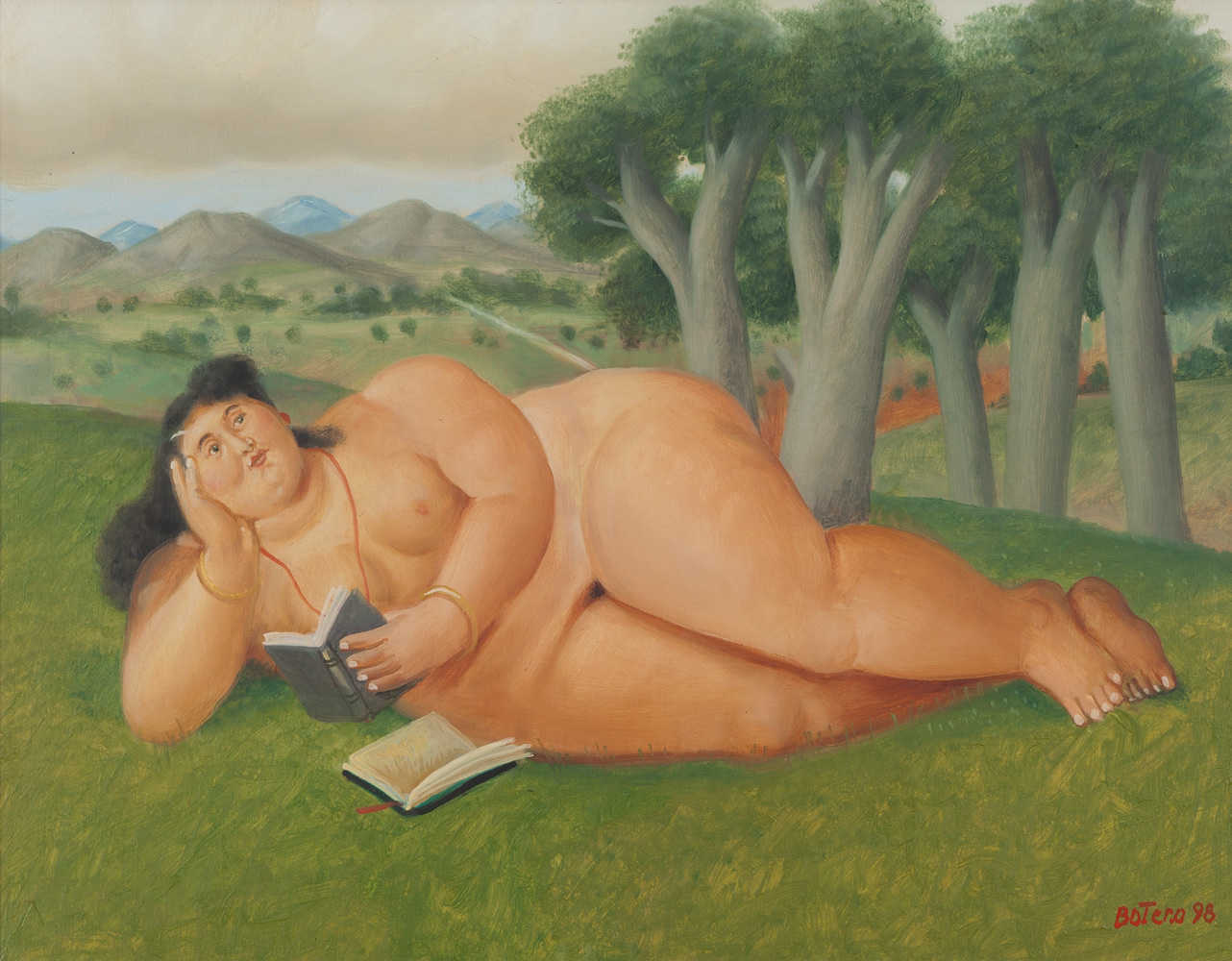 Fernando Botero, "Mujer leyendo"