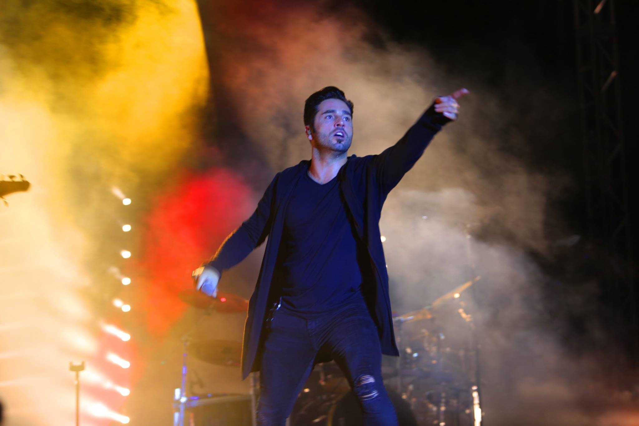 Imatge del concert del cantant David Bustamante el passat 9 d'agost a Elx.