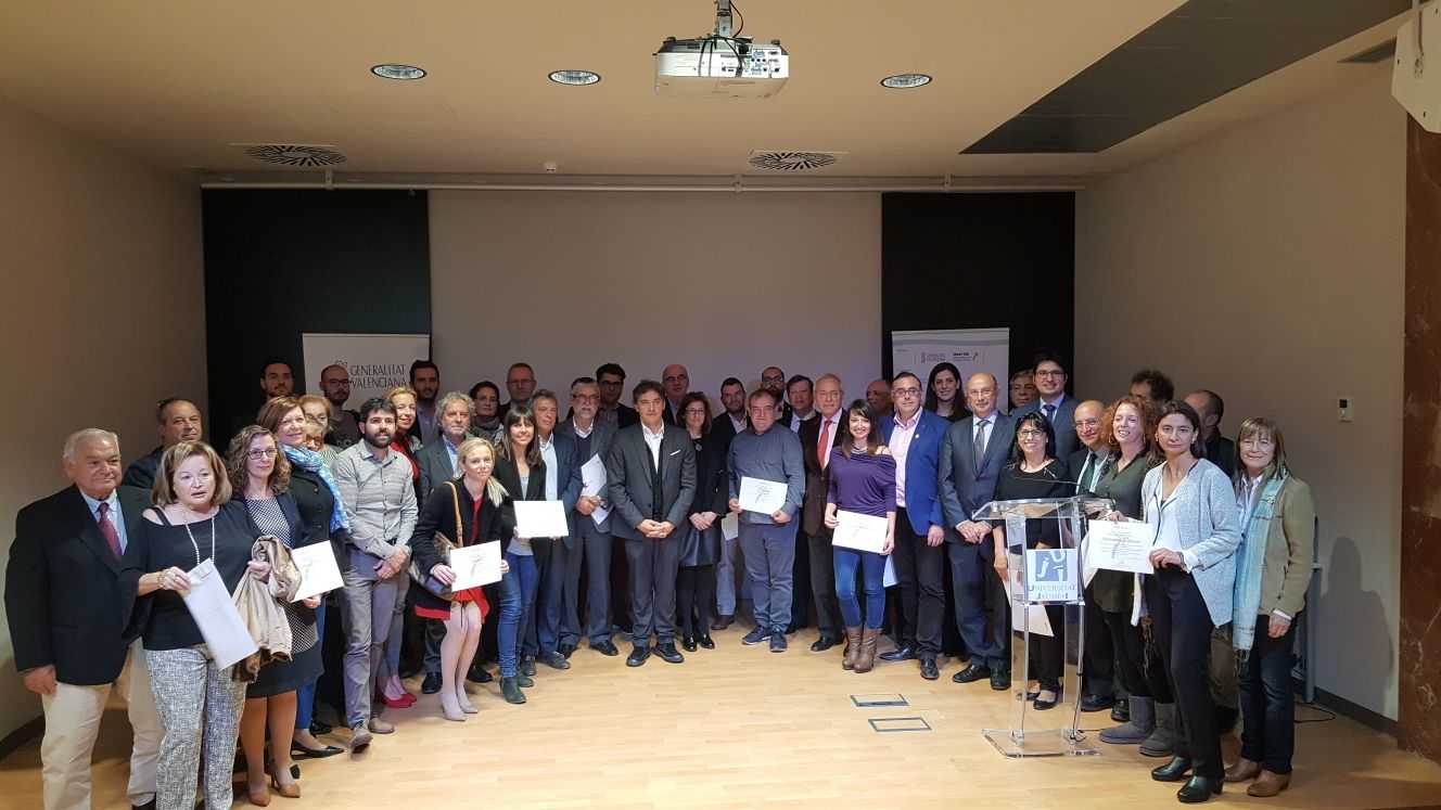 El secretari autonòmic de l'Agència Valenciana del Turisme, Francesc Colomer, durant el lliurament dels reconeixements.