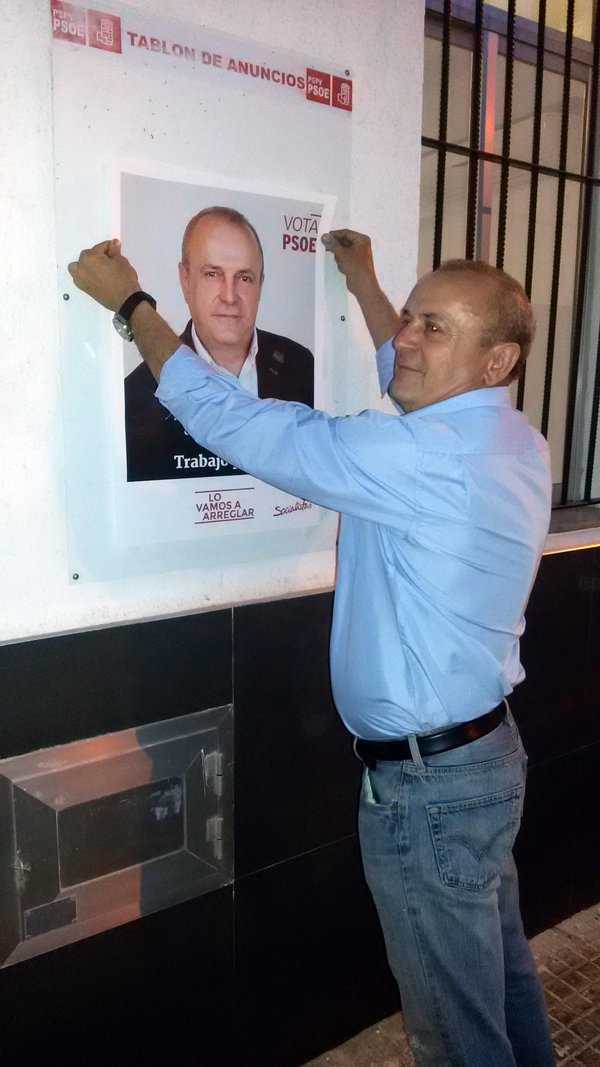 Francisco Crispín va ser candidat a l'alcaldia de Sagunt en les eleccions municipals de 2015.