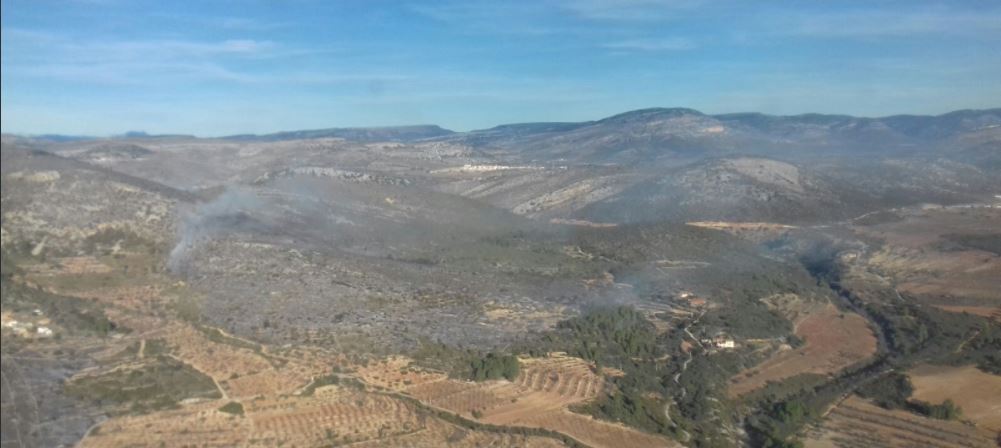 El foc es va originar divendres i va ser estabilitzat dissabte