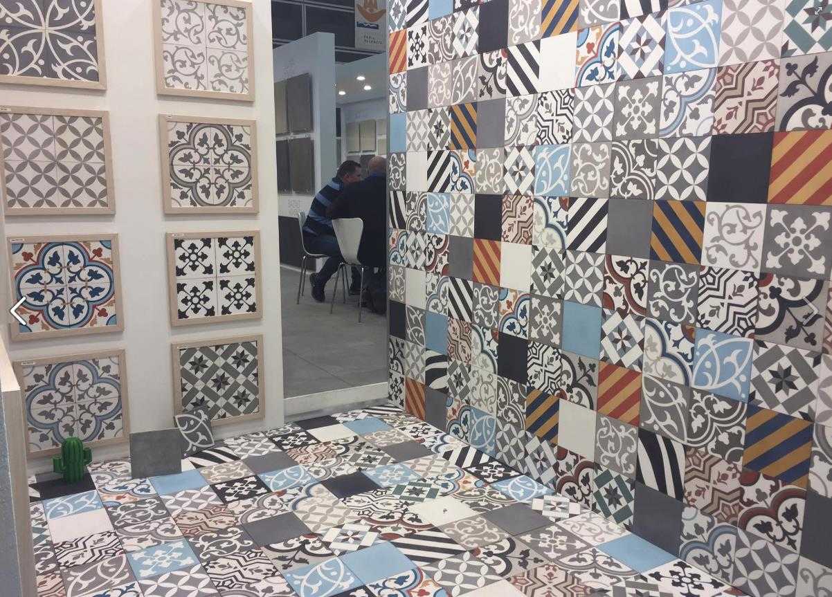 Rajoles en un expositor de Cevisama 2017