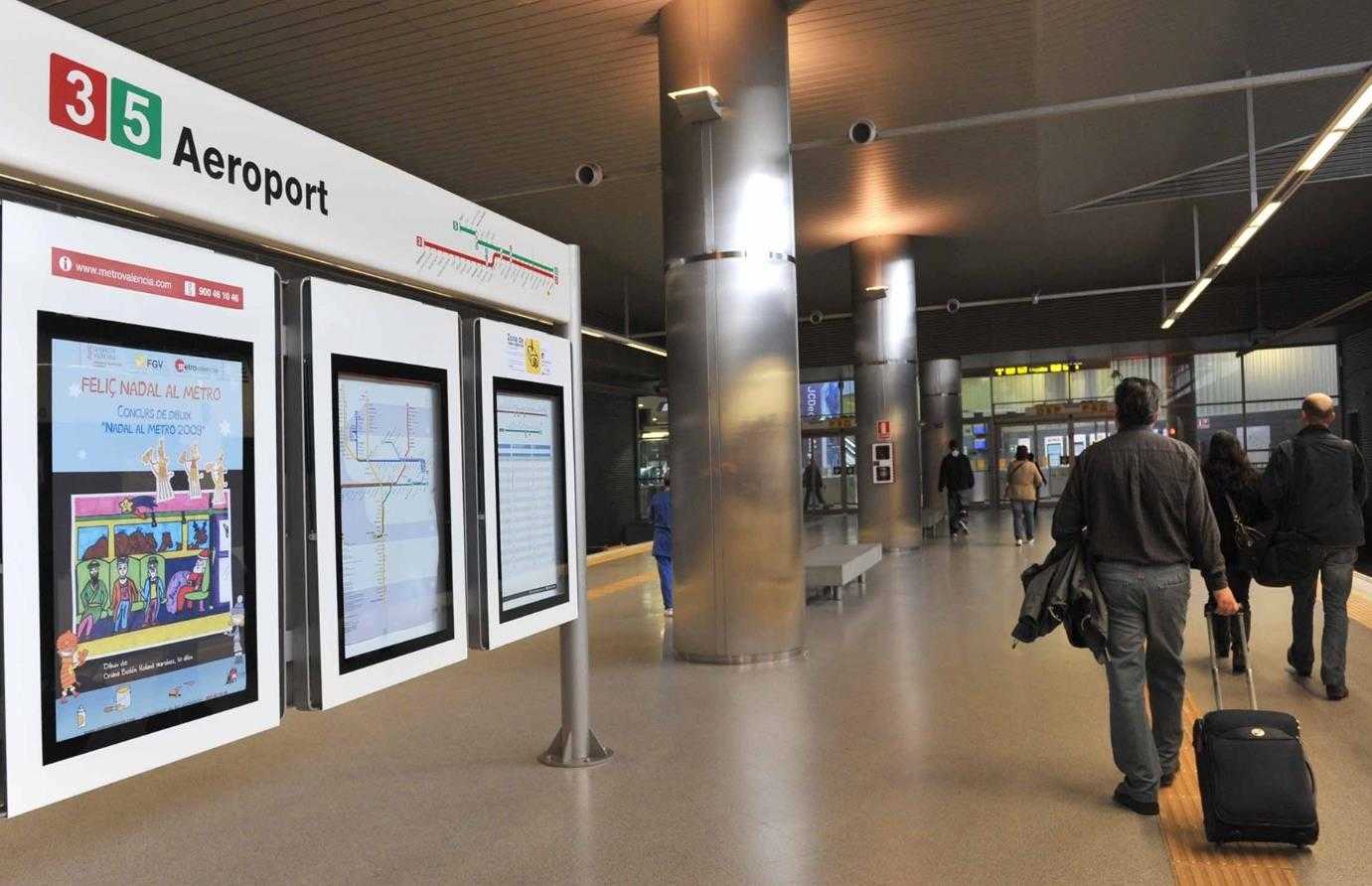 L'estació d'Aeroport ha rebut 8,11 milions de viatgers des de la seua inauguració el 2007.