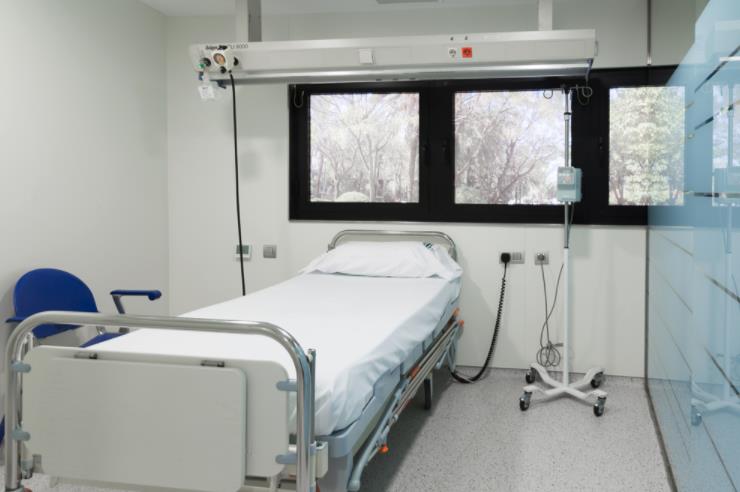 Una habitació de l'Institut Valencià d'Oncologia