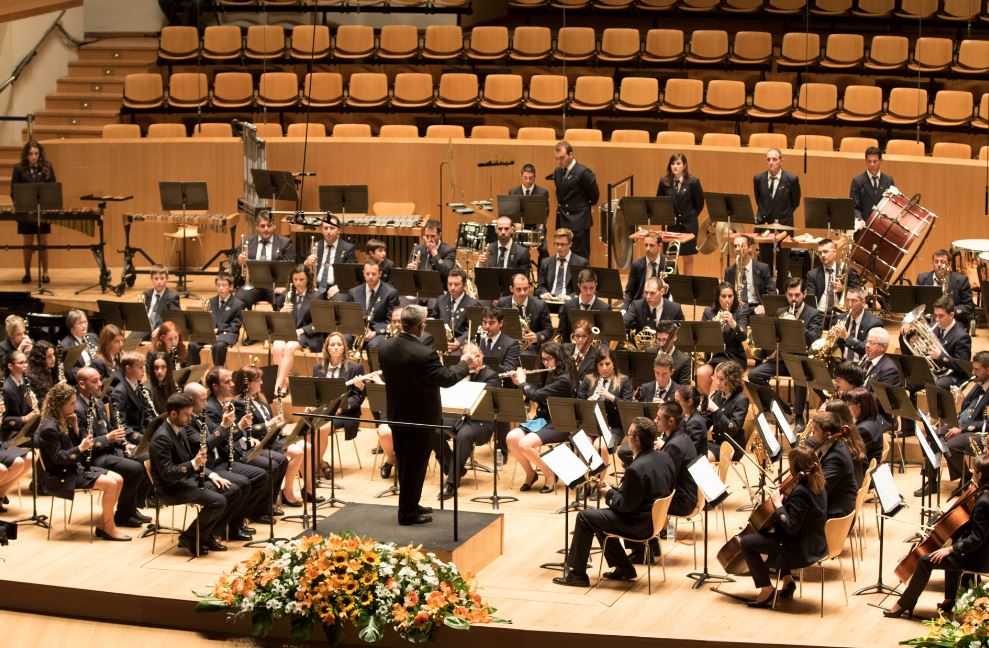 La Unió Muiscal de Godelleta en una actuació al Certamen