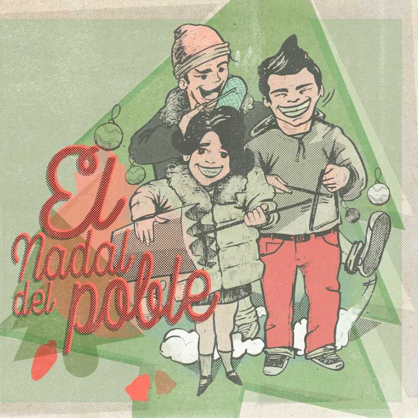 Portada del disc "El Nadal del poble" promogut per la Diputació de València.