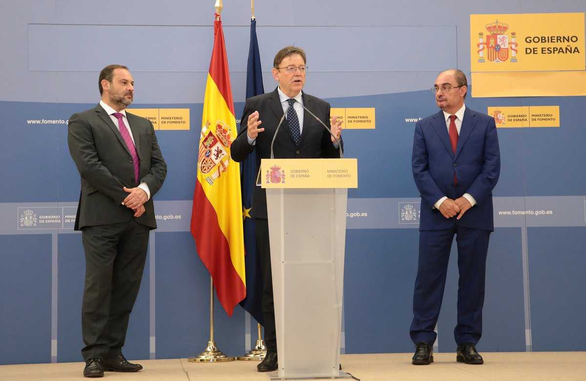 El president Ximo Puig estarà acompanyat a Brussel·les del president aragonés, Javier Lambán, i de representants del Ministeri de Foment.