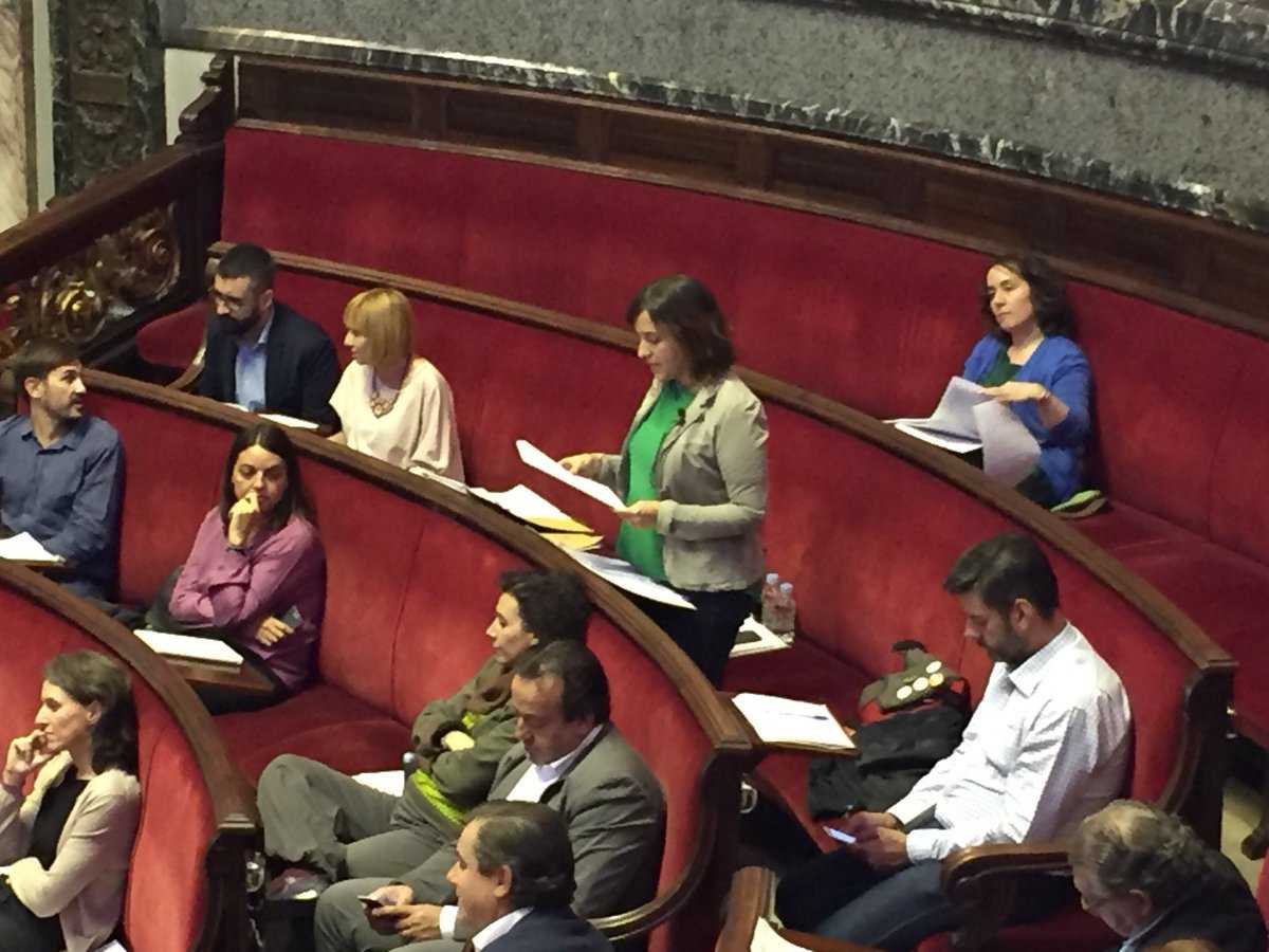 La regidora d'Igualtat, Isabel Lozano, ha sigut l'encarregada de defensar la moció presentada per l'equip de govern.