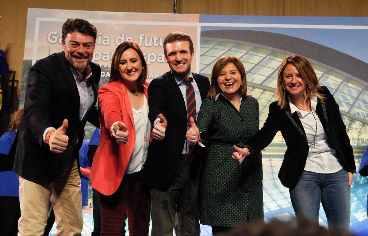 Els candidats el PPCV han reivindicat Pablo Casado com a president del govern espanyol.