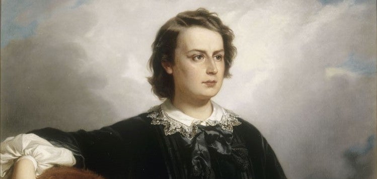 Edouard Louis Dubufe, 'Retrat de Rosa Bonheur' (detall), 1857