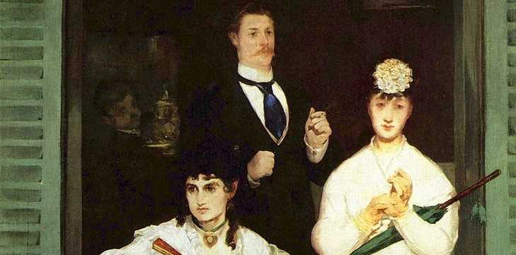 Edouard Manet, 'El balcó' (detall), 1868-69. Oli sobre llenç. Musée d'Orsay, París