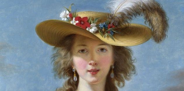 Élisabeth Vigée Le Brun, 'Autoretrat amb capell de palla' (detall), 1782