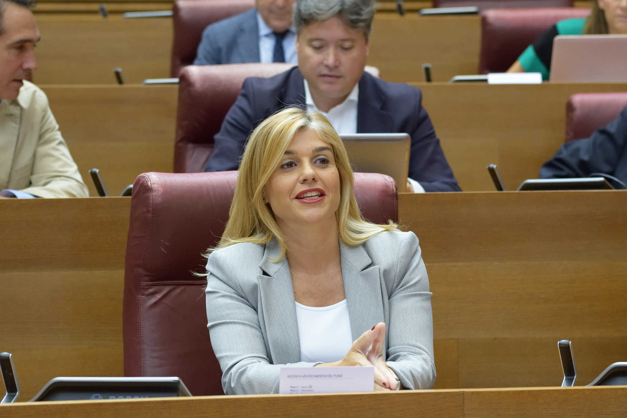 Eva Ortiz, senadora del PP, en la seua etapa a Les Corts