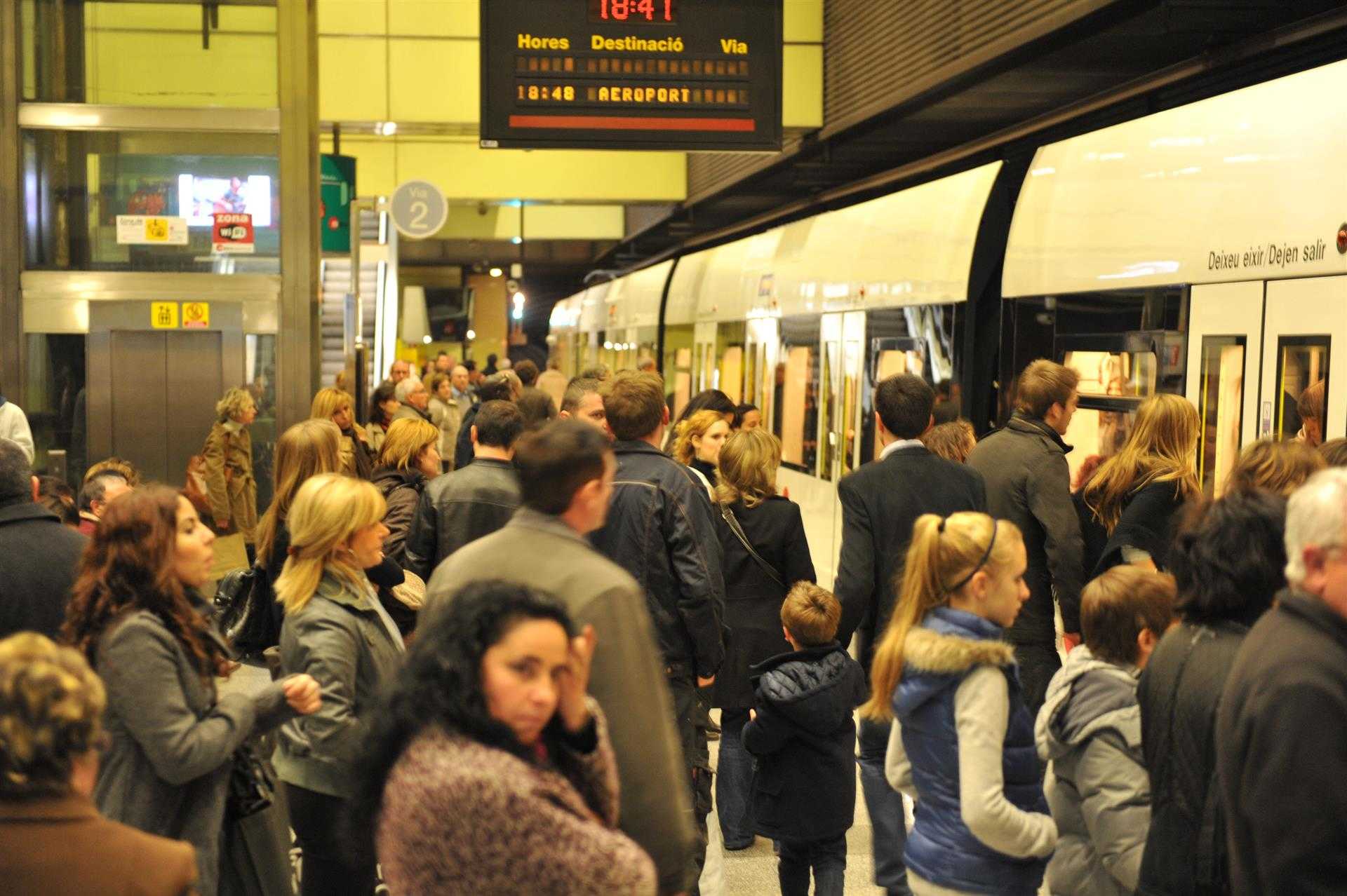 Una estació de metro en una imatge d'arxiu