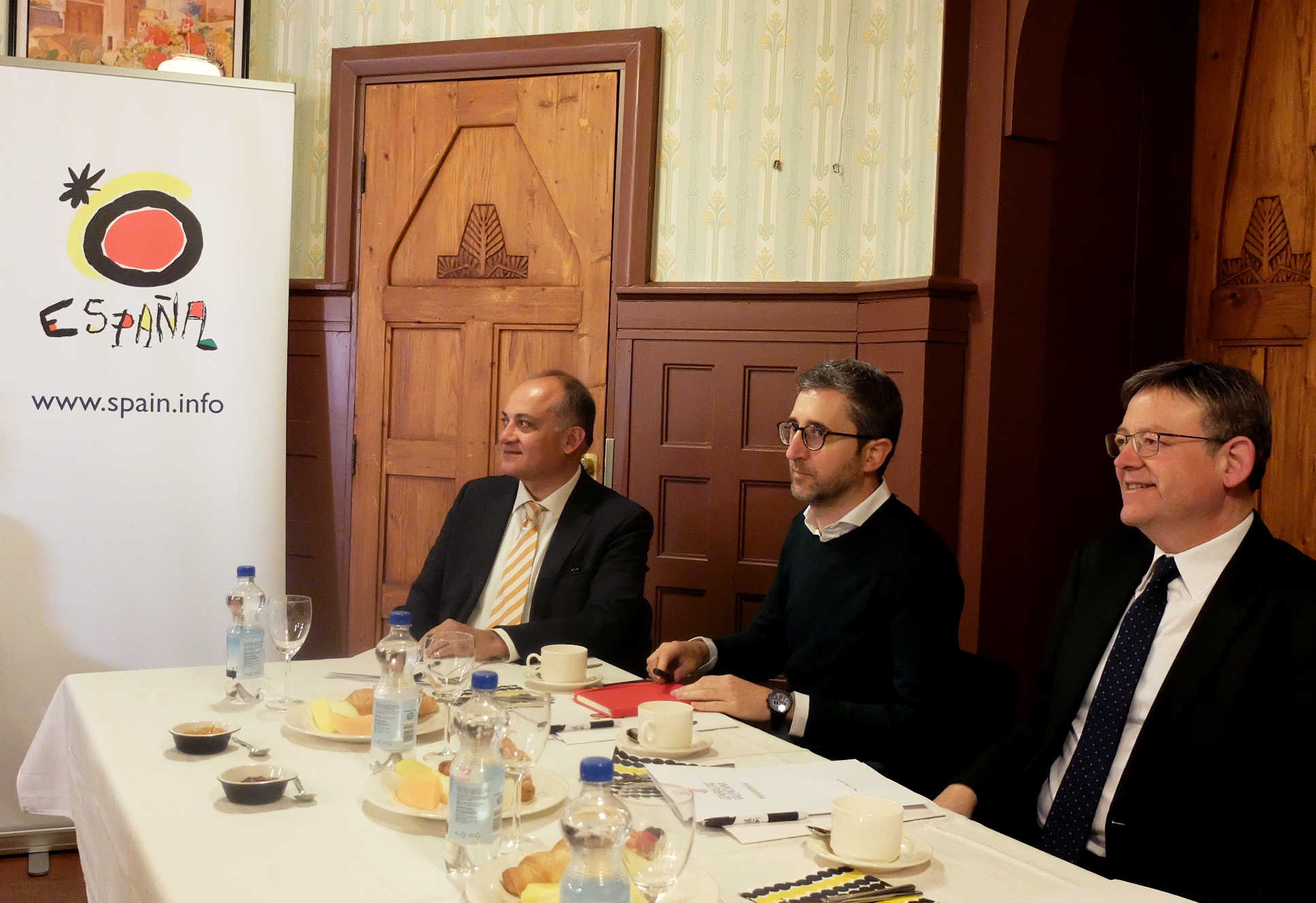 El president de la Generalitat en l'acte que ha tingut amb el sector turístic de Finlàndia