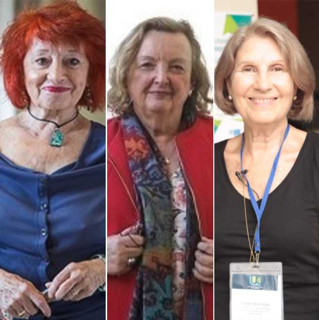 La jurista Julia Sevilla, la metgessa Carmen Valls-Llobet i la psicòloga Maria Victoria del Barrio