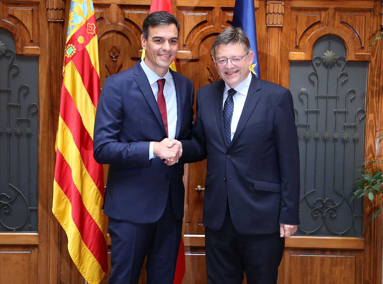 Pedro Sánchez va aprofitar la seua visita al FIB per a trobar-se amb Ximo Puig.