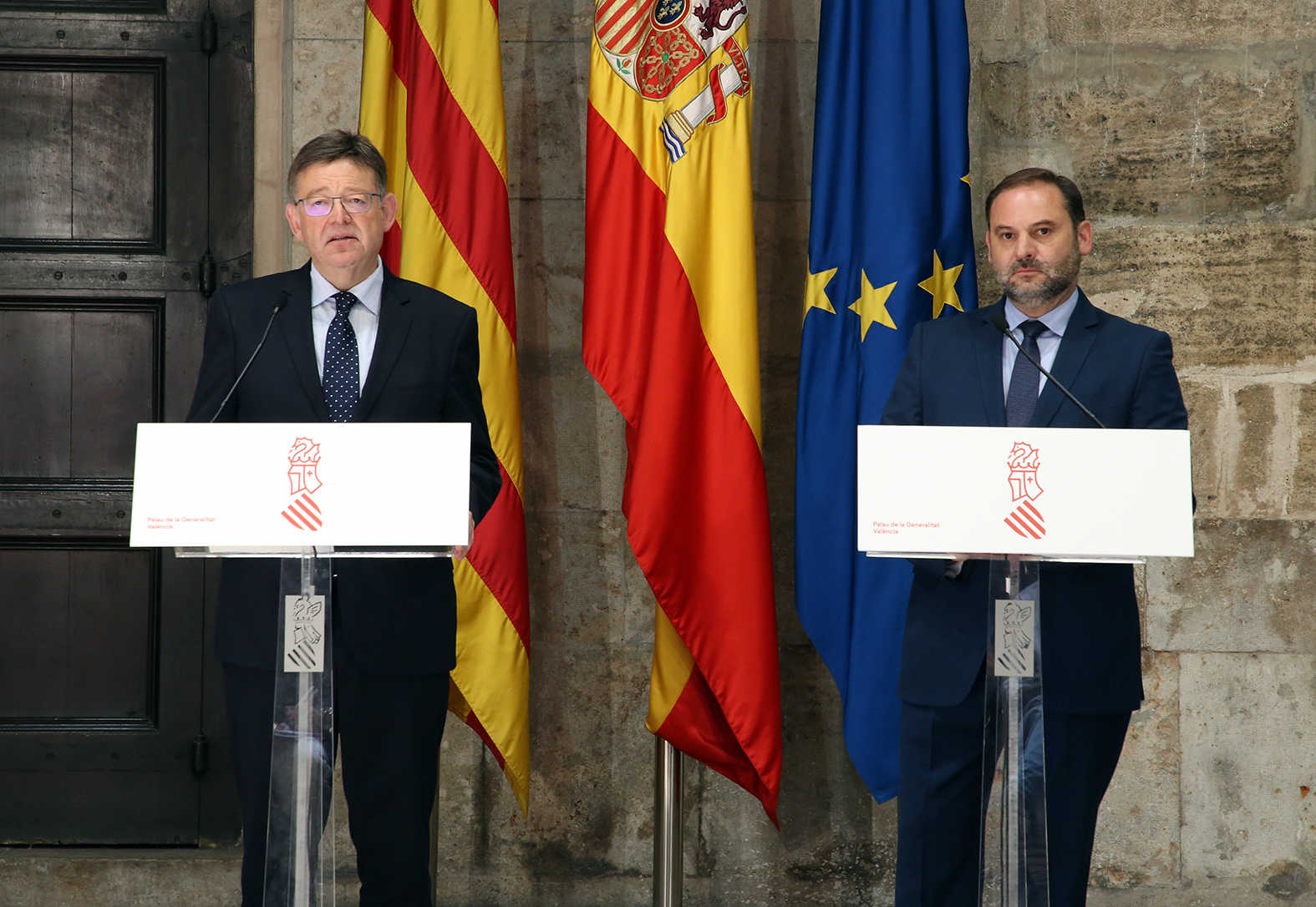 Puig també va viatjar a Brussel·les per a demanar la inclusió dels ramals valencians en les prioritats europees.